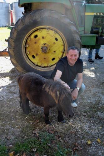 Ingersoll, Ontario, Canada - with Caper, the miniature pony