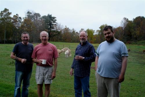 Oxford, New York - With host Dave and his llamas