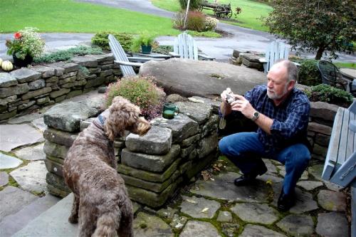 Oxford, New York - Photo shoot with the pup